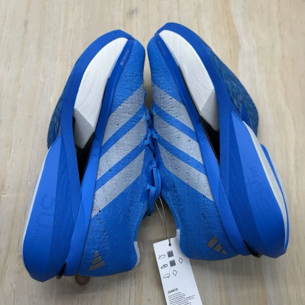 NEW Adidas Adizero Prime X3 Strung Blue Running Shoes Men Sz 9 Women 10 JQ0615
